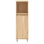 Sonoma oak plywood bathroom cabinet 30x30x100 cm by vidaXL, bathroom vanities - Ref: Foro24-831551, Price: 58,58 €, Discount: %