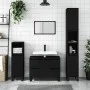 Black engineered wood bathroom cabinet 80x33x60 cm by vidaXL, bathroom vanities - Ref: Foro24-831661, Price: 78,38 €, Discoun...