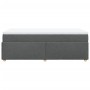 Cama box spring con colchón tela gris oscuro 90x190 cm