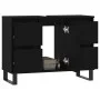 Schwarzer Badezimmerschrank aus Holzwerkstoff, 80 x 33 x 60 cm von vidaXL, Badezimmerwaschtische - Ref: Foro24-831661, Preis:...