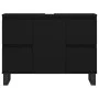 Schwarzer Badezimmerschrank aus Holzwerkstoff, 80 x 33 x 60 cm von vidaXL, Badezimmerwaschtische - Ref: Foro24-831661, Preis:...