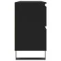 Black engineered wood bathroom cabinet 80x33x60 cm by vidaXL, bathroom vanities - Ref: Foro24-831661, Price: 78,38 €, Discoun...