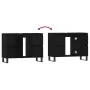 Black engineered wood bathroom cabinet 80x33x60 cm by vidaXL, bathroom vanities - Ref: Foro24-831661, Price: 78,38 €, Discoun...