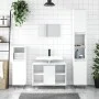 Weißer Badezimmerschrank aus Holzwerkstoff, 80 x 33 x 60 cm von vidaXL, Badezimmerwaschtische - Ref: Foro24-831628, Preis: 50...