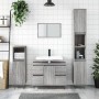 Sonoma gray engineered wood bathroom cabinet 80x33x60 cm by vidaXL, bathroom vanities - Ref: Foro24-831658, Price: 74,55 €, D...