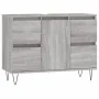 Mueble de baño madera de ingeniería gris Sonoma 80x33x60 cm de vidaXL, Tocadores de baño - Ref: Foro24-831658, Precio: 73,63 ...