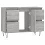 Mueble de baño madera de ingeniería gris Sonoma 80x33x60 cm de vidaXL, Tocadores de baño - Ref: Foro24-831658, Precio: 73,63 ...
