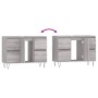 Sonoma gray engineered wood bathroom cabinet 80x33x60 cm by vidaXL, bathroom vanities - Ref: Foro24-831658, Price: 74,55 €, D...