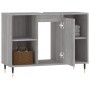 Sonoma grauer Badezimmerschrank aus Holzwerkstoff, 80 x 33 x 60 cm von vidaXL, Badezimmerwaschtische - Ref: Foro24-831626, Pr...
