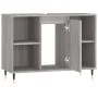 Mueble de baño madera de ingeniería gris Sonoma 80x33x60 cm de vidaXL, Tocadores de baño - Ref: Foro24-831626, Precio: 60,02 ...