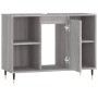 Sonoma grauer Badezimmerschrank aus Holzwerkstoff, 80 x 33 x 60 cm von vidaXL, Badezimmerwaschtische - Ref: Foro24-831626, Pr...