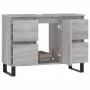 Sonoma gray engineered wood bathroom cabinet 80x33x60 cm by vidaXL, bathroom vanities - Ref: Foro24-831666, Price: 79,16 €, D...