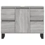 Sonoma gray engineered wood bathroom cabinet 80x33x60 cm by vidaXL, bathroom vanities - Ref: Foro24-831666, Price: 79,16 €, D...