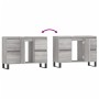 Sonoma grauer Badezimmerschrank aus Holzwerkstoff, 80 x 33 x 60 cm von vidaXL, Badezimmerwaschtische - Ref: Foro24-831666, Pr...