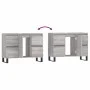 Sonoma gray engineered wood bathroom cabinet 80x33x60 cm by vidaXL, bathroom vanities - Ref: Foro24-831666, Price: 79,16 €, D...