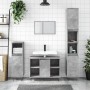 Concrete gray engineered wood bathroom cabinet 80x33x60 cm by vidaXL, bathroom vanities - Ref: Foro24-831632, Price: 49,28 €,...