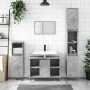 Mueble de baño madera de ingeniería gris hormigón 80x33x60 cm de vidaXL, Tocadores de baño - Ref: Foro24-831632, Precio: 48,7...
