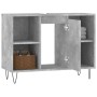 Concrete gray engineered wood bathroom cabinet 80x33x60 cm by vidaXL, bathroom vanities - Ref: Foro24-831632, Price: 49,28 €,...
