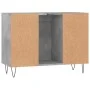 Mueble de baño madera de ingeniería gris hormigón 80x33x60 cm de vidaXL, Tocadores de baño - Ref: Foro24-831632, Precio: 48,7...
