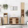 Mueble de baño madera de ingeniería roble Sonoma 80x33x60 cm de vidaXL, Tocadores de baño - Ref: Foro24-831623, Precio: 60,35...