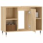 Sonoma oak engineered wood bathroom cabinet 80x33x60 cm by vidaXL, bathroom vanities - Ref: Foro24-831623, Price: 61,11 €, Di...