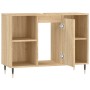 Mueble de baño madera de ingeniería roble Sonoma 80x33x60 cm de vidaXL, Tocadores de baño - Ref: Foro24-831623, Precio: 61,03 €
