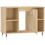 Mueble de baño madera de ingeniería roble Sonoma 80x33x60 cm de vidaXL, Tocadores de baño - Ref: Foro24-831623, Precio: 60,35...