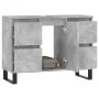 Concrete gray engineered wood bathroom cabinet 80x33x60 cm by vidaXL, bathroom vanities - Ref: Foro24-831664, Price: 81,90 €,...