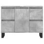 Concrete gray engineered wood bathroom cabinet 80x33x60 cm by vidaXL, bathroom vanities - Ref: Foro24-831664, Price: 81,90 €,...