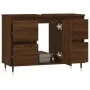 Badezimmerschrank aus braunem Eichenholzwerkstoff, 80 x 33 x 60 cm von vidaXL, Badezimmerwaschtische - Ref: Foro24-831651, Pr...