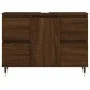 Badezimmerschrank aus braunem Eichenholzwerkstoff, 80 x 33 x 60 cm von vidaXL, Badezimmerwaschtische - Ref: Foro24-831651, Pr...
