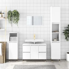 Badmöbel aus Holzwerkstoff weiß 80x33x60 cm von vidaXL, Badezimmerwaschtische - Ref: Foro24-831644, Preis: 79,19 €, Rabatt: %