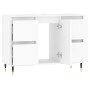Badmöbel aus Holzwerkstoff weiß 80x33x60 cm von vidaXL, Badezimmerwaschtische - Ref: Foro24-831644, Preis: 80,13 €, Rabatt: %