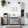 Armario de baño madera contrachapada gris Sonoma 65x33x60 cm de vidaXL, Tocadores de baño - Ref: Foro24-831618, Precio: 84,74 €