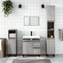 Armario de baño madera contrachapada gris Sonoma 65x33x60 cm de vidaXL, Tocadores de baño - Ref: Foro24-831618, Precio: 80,30...