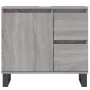 Armario de baño madera contrachapada gris Sonoma 65x33x60 cm de vidaXL, Tocadores de baño - Ref: Foro24-831618, Precio: 84,74 €