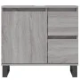 Armario de baño madera contrachapada gris Sonoma 65x33x60 cm de vidaXL, Tocadores de baño - Ref: Foro24-831618, Precio: 80,30...