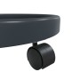 Soporte para plantas con ruedas 2 uds gris diámetro 34 cm 35 kg