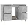 Mueble de baño madera de ingeniería gris hormigón 80x33x60 cm de vidaXL, Tocadores de baño - Ref: Foro24-831648, Precio: 77,0...
