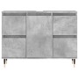 Concrete gray engineered wood bathroom cabinet 80x33x60 cm by vidaXL, bathroom vanities - Ref: Foro24-831648, Price: 78,31 €,...