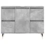 Mueble de baño madera de ingeniería gris hormigón 80x33x60 cm de vidaXL, Tocadores de baño - Ref: Foro24-831648, Precio: 77,0...