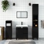Armario de baño madera contrachapada negro 65x33x60 cm de vidaXL, Tocadores de baño - Ref: Foro24-831613, Precio: 87,16 €, De...