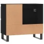 Badezimmerschrank aus schwarzem Sperrholz, 65 x 33 x 60 cm von vidaXL, Badezimmerwaschtische - Ref: Foro24-831613, Preis: 85,...