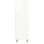 Armario de baño madera contrachapada blanco brillo 30x30x100 cm de vidaXL, Tocadores de baño - Ref: Foro24-831550, Precio: 49...