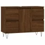 Badmöbel Holzwerkstoff Eiche braun 80x33x60 cm von vidaXL, Badezimmerwaschtische - Ref: Foro24-831659, Preis: 73,83 €, Rabatt: %