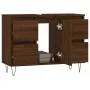 Badmöbel Holzwerkstoff Eiche braun 80x33x60 cm von vidaXL, Badezimmerwaschtische - Ref: Foro24-831659, Preis: 73,83 €, Rabatt: %