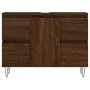 Badmöbel Holzwerkstoff Eiche braun 80x33x60 cm von vidaXL, Badezimmerwaschtische - Ref: Foro24-831659, Preis: 73,83 €, Rabatt: %