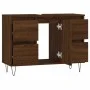 Badmöbel Holzwerkstoff Eiche braun 80x33x60 cm von vidaXL, Badezimmerwaschtische - Ref: Foro24-831659, Preis: 73,83 €, Rabatt: %