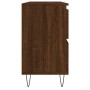 Mueble de baño madera de ingeniería roble marrón 80x33x60 cm de vidaXL, Tocadores de baño - Ref: Foro24-831659, Precio: 74,83...