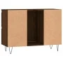 Badmöbel Holzwerkstoff Eiche braun 80x33x60 cm von vidaXL, Badezimmerwaschtische - Ref: Foro24-831659, Preis: 73,83 €, Rabatt: %